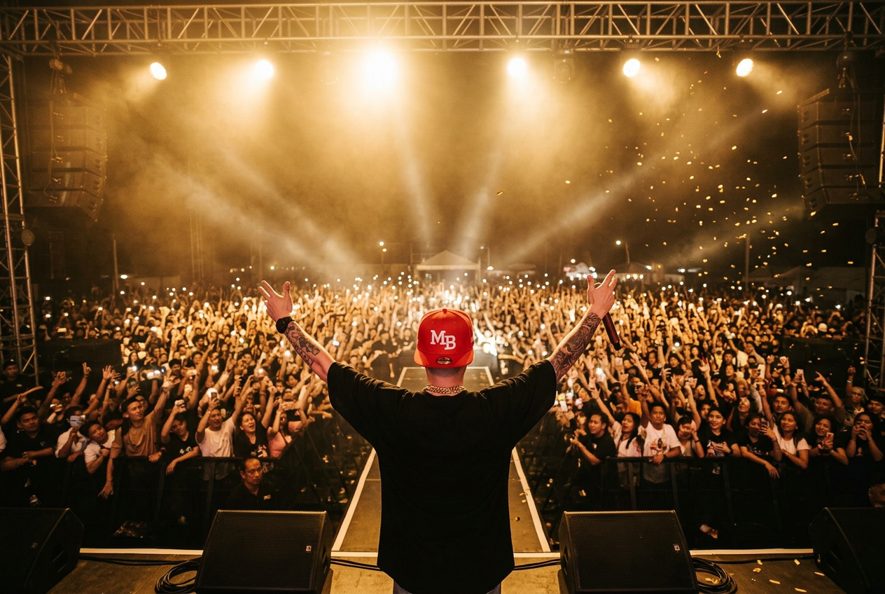 Arena crowd from stage